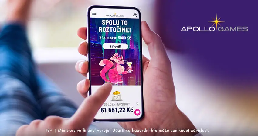 Apollo Games online casino – bonus 5000 Kč a jackpot. Mobilní casino Apollo Games s bonusem 5000 Kč a jackpotem 61 551,22 Kč.